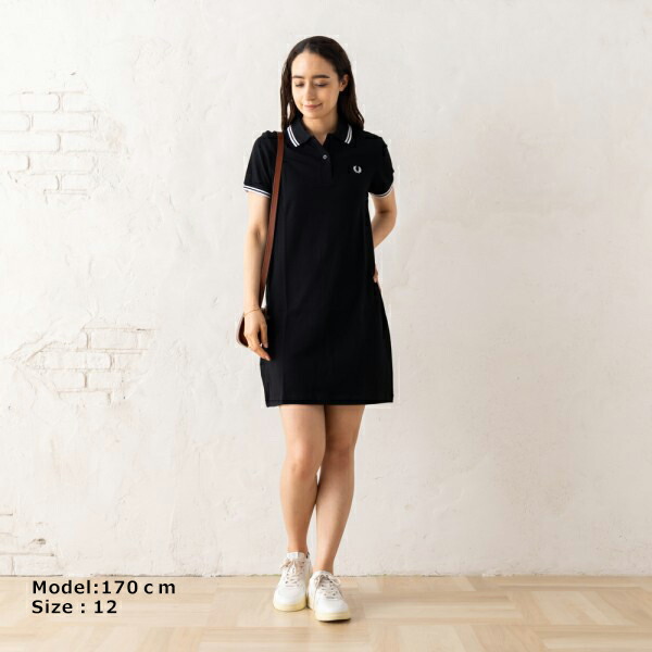 楽天市場】フレッドペリー ワンピース ツインティップ ブラック