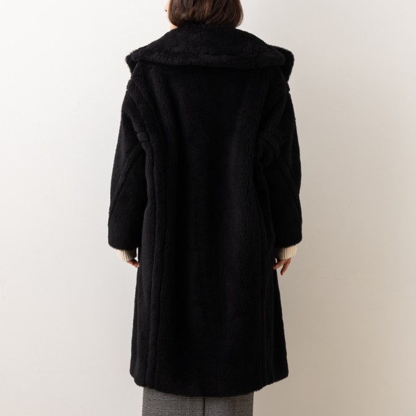 楽天市場】マックスマーラ コート テッドガール ブラック レディース