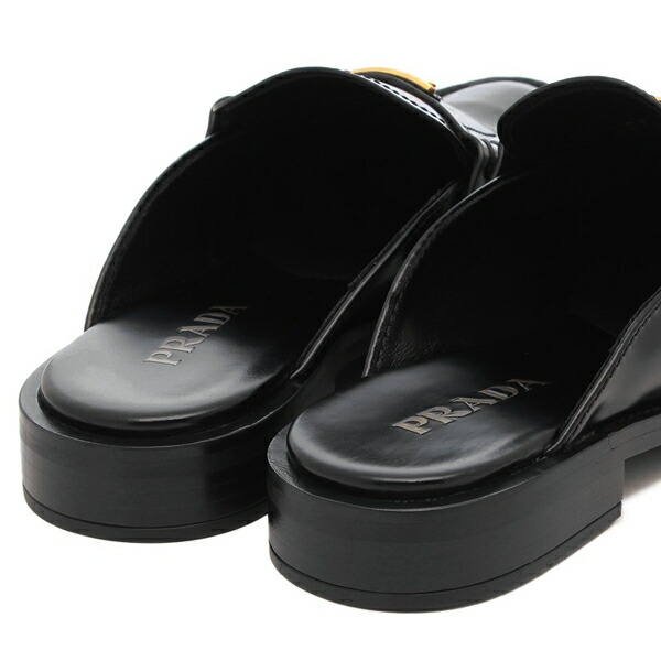 楽天市場】プラダ サンダル ミュール ブラック レディース PRADA