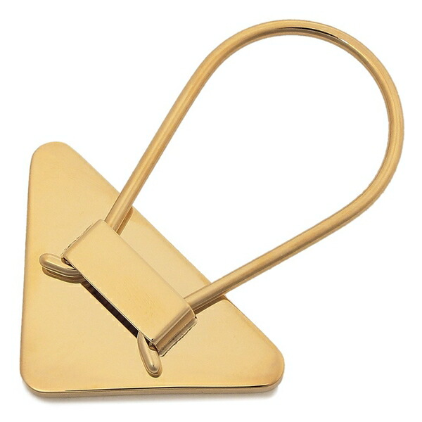 楽天市場】プラダ キーホルダー トライアングル キーリング ブラック