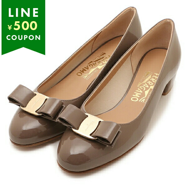 楽天市場】フェラガモ パンプス ヴァラ ブラウン レディース Salvatore