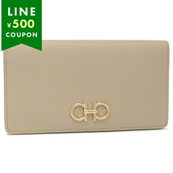 楽天市場】フェラガモ カードケース 長財布 ガンチーニ ベージュ