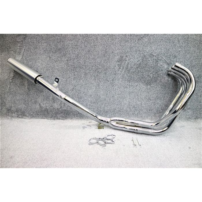 楽天市場】ZRX400 DJガニマタ 6分割 マフラー メッキ ＋