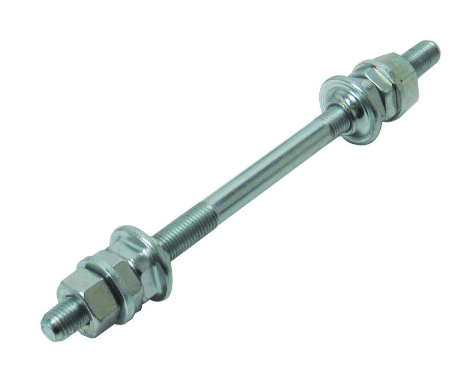 楽天市場】自転車 前用 ハブシャフト 一般車用 145mm シルバー シティ