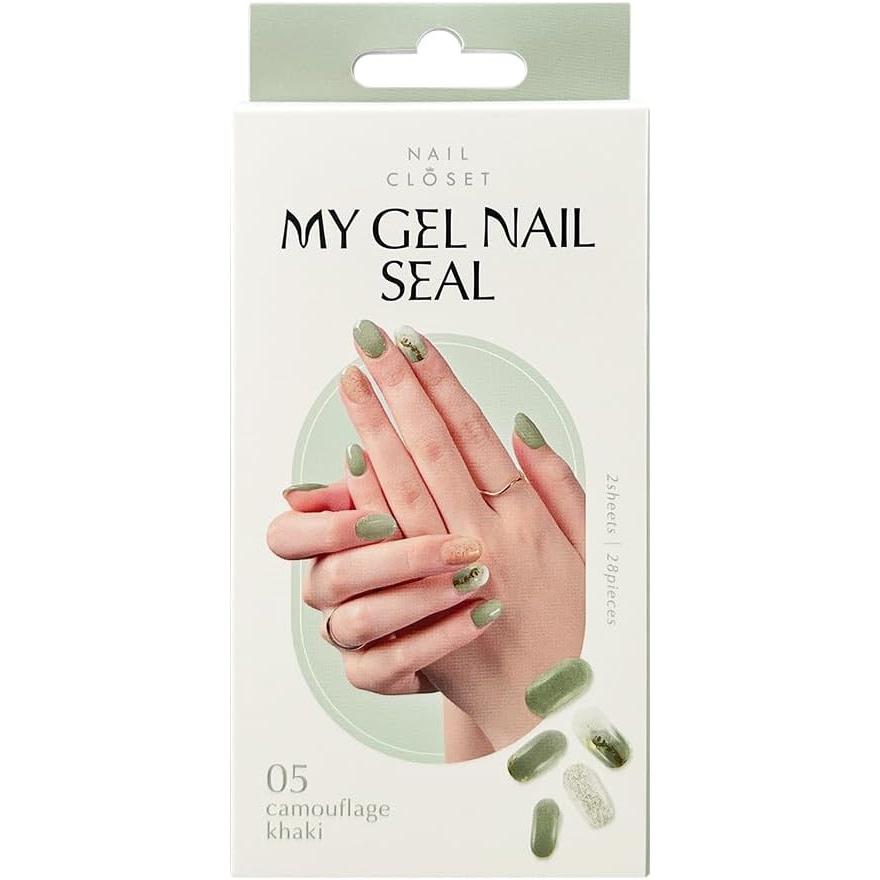 楽天市場】ネイルクローゼット myジェルシール 28枚入り ネイル ジェル