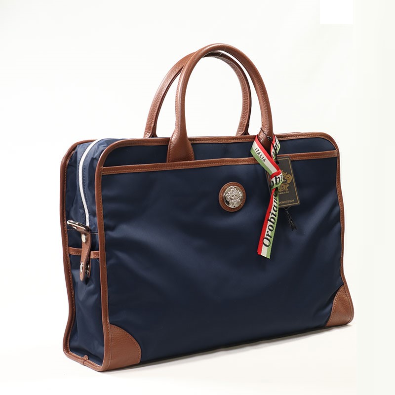 楽天市場】ブリーフケース ネイビー ブラウン メンズ オロビアンコ