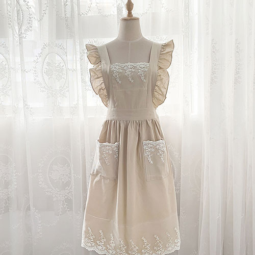 楽天市場】【値下げ・セール】レディース エプロン ワンピース レース