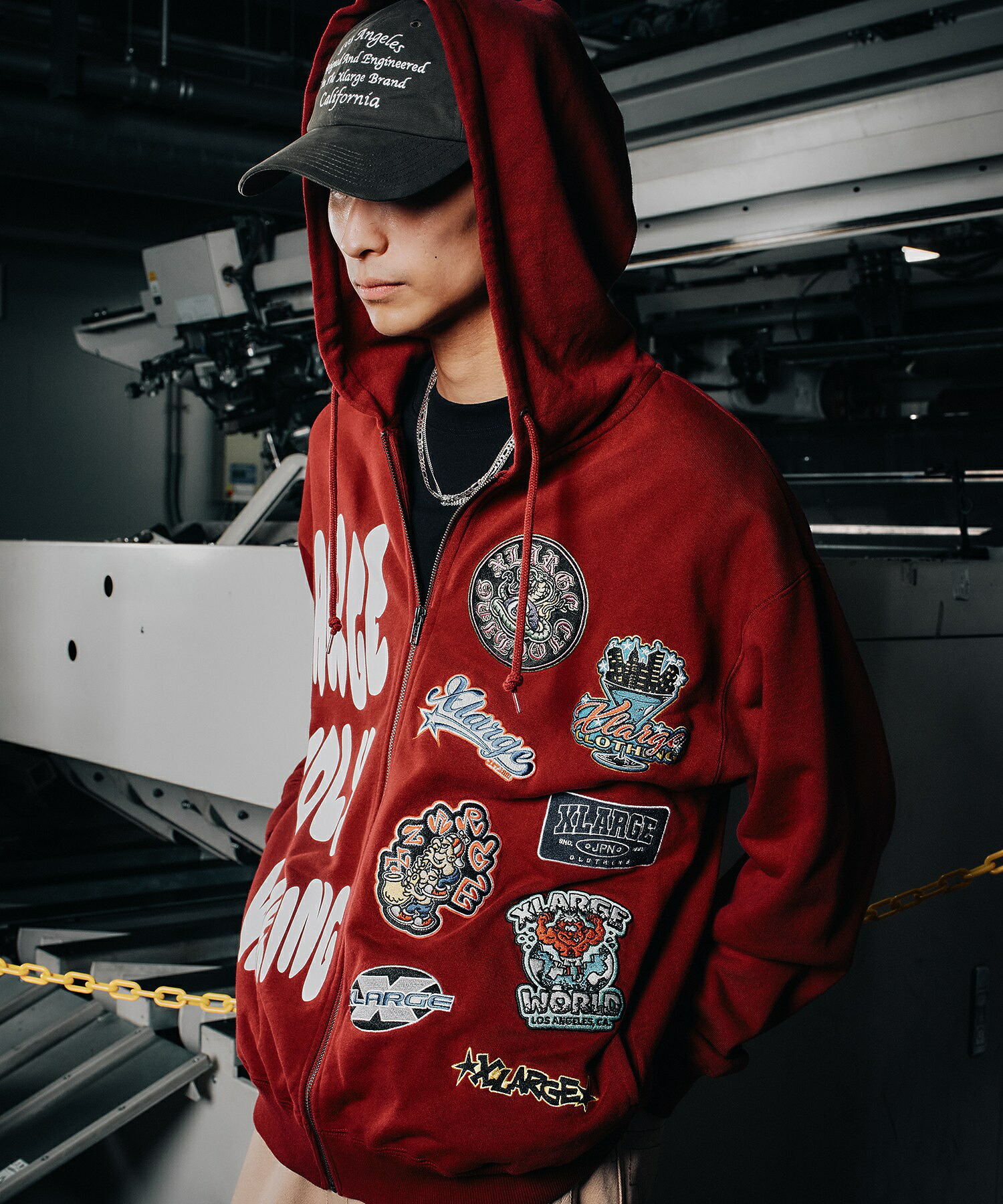 楽天市場】【公式】XLARGE エクストララージ MULTI LOGO ZIP UP HOODED