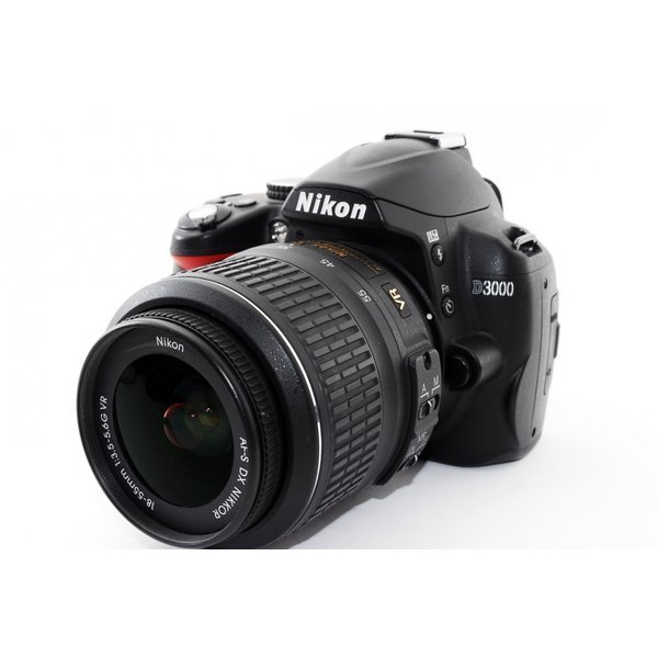楽天市場】【中古】ニコン Nikon D3000 レンズキット ブラック 美品