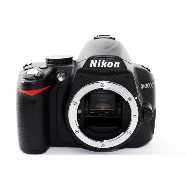楽天市場】【中古】ニコン Nikon D3000 レンズキット ブラック 美品