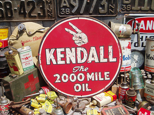 激レア‼️1980年代のKendallロゴ入り看板‼️ 激レア‼️1980年代の