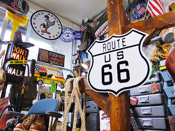 楽天市場】ルート66 ロードサイン エンボス ティンサイン 看板