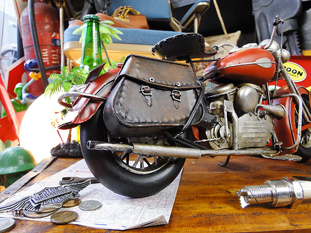 楽天市場】インディアンバイク ブリキオブジェ アメリカン雑貨