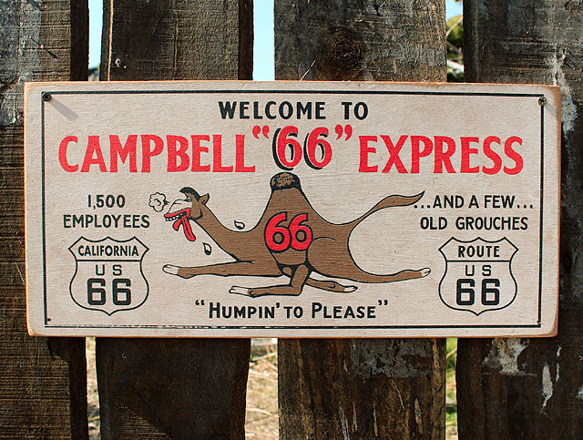 楽天市場】ルート66 ロードサイドショップ ウッドサイン （キャメル