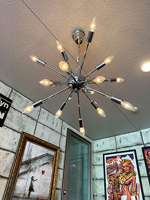 アウトレット セール品 60'sモダンスタイル スプートニク ランプ 16