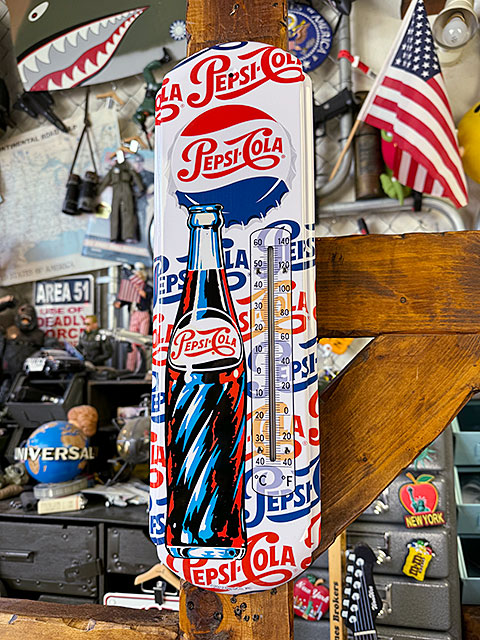 楽天市場】ペプシコーラ サーモメーター （1950年代ロゴ） アメリカン