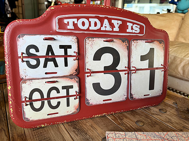 楽天市場】ヴィンテージメタルサイン 万年カレンダー （レッド） 看板