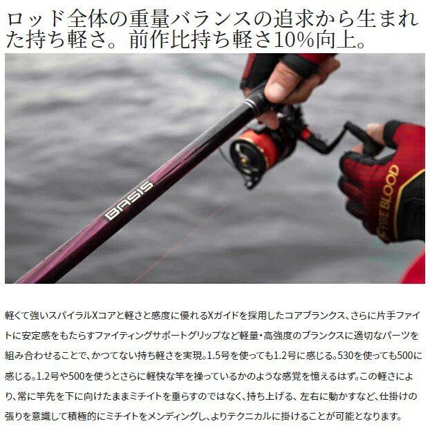 楽天市場】シマノ 磯竿 22ベイシス 1.7-530(振出 5ピース) : 釣具の