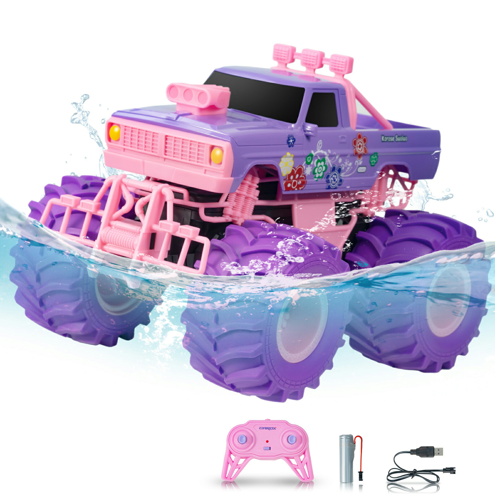 楽天市場】Carox ラジコン 水陸両用 ラジコンカー オフロード こども