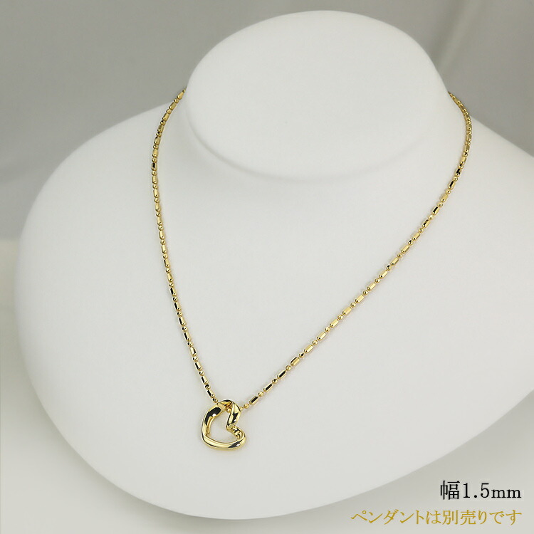楽天市場】K18 S&Lシリンダーチェーン ネックレス(18k、18金製)(60cm