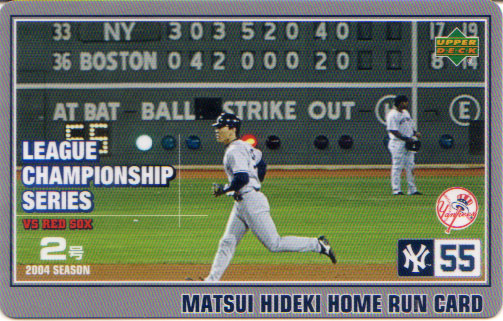 楽天市場】松井秀喜 ホームランカード(MLB版) LEAGUE CHAMPIONSHIP 2号