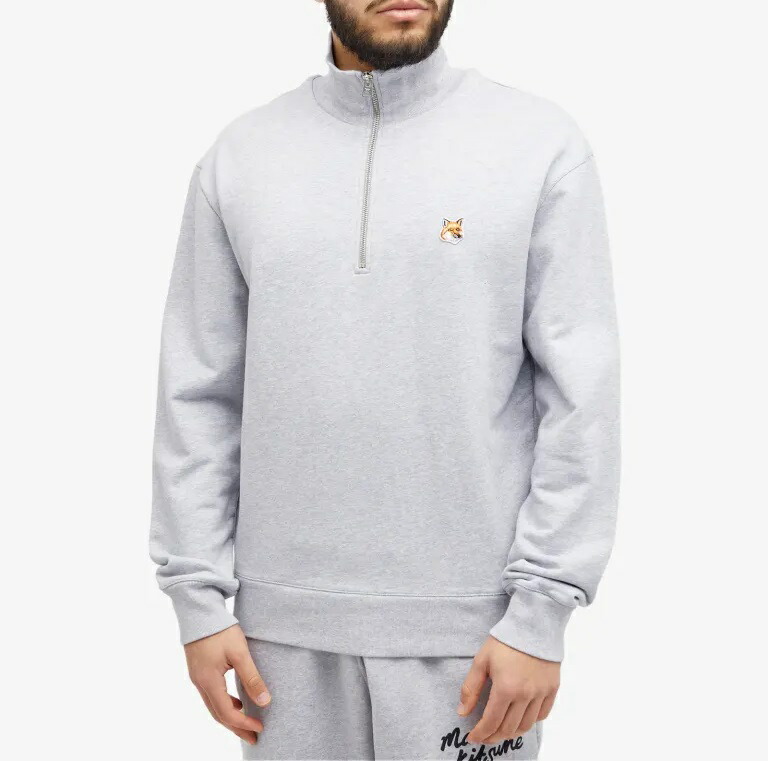 楽天市場】メゾンキツネ ハーフジップ スウェット Maison kitsune