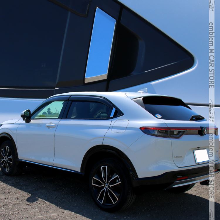 楽天市場】新型ヴェゼル RV パーツ リア ドアハンドルガーニッシュ 2P