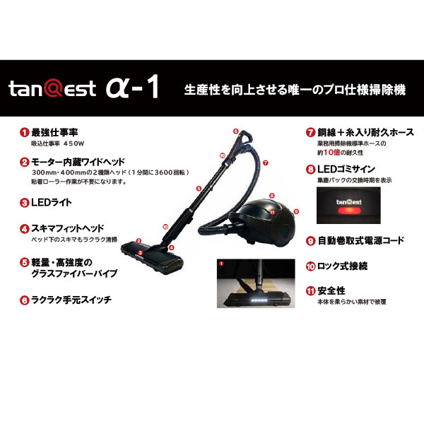 楽天市場】コーワ tanQest α-1 業務用 掃除機 クリーナー a-1 [単品