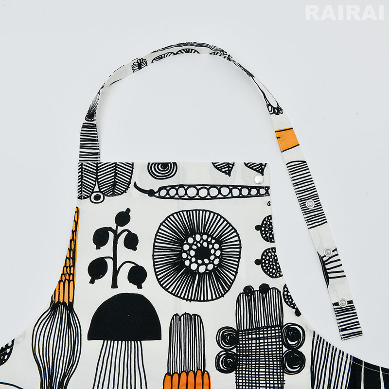 楽天市場】マリメッコ エプロン プータルフリンパルハート ブラック