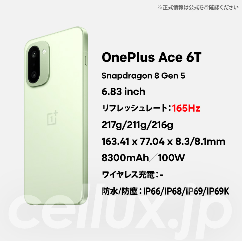 楽天市場】OnePlus Ace 6T 《 中国版 》 【 新品 送料無料 SIM