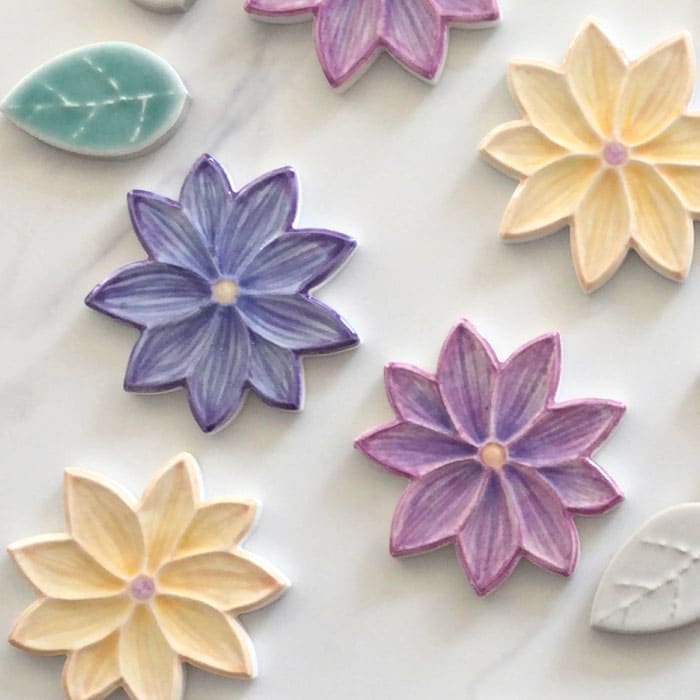 楽天市場】花 フラワー タイル バラ売り 壁 インテリア アクセント