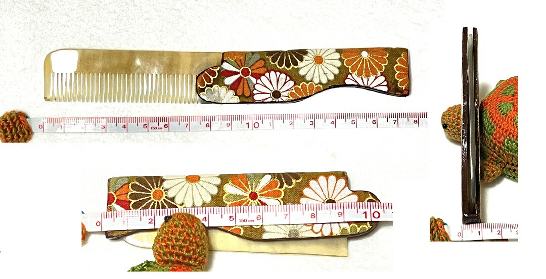 楽天市場】【水牛角の櫛☆折り畳み 和柄】一つ一つ職人の手作りです