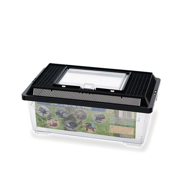 楽天市場】プラケース 飼育容器 フラット 黒（365×215