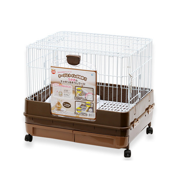 楽天市場】うさぎケージ マルカン うさぎのスッキリおそうじケージ