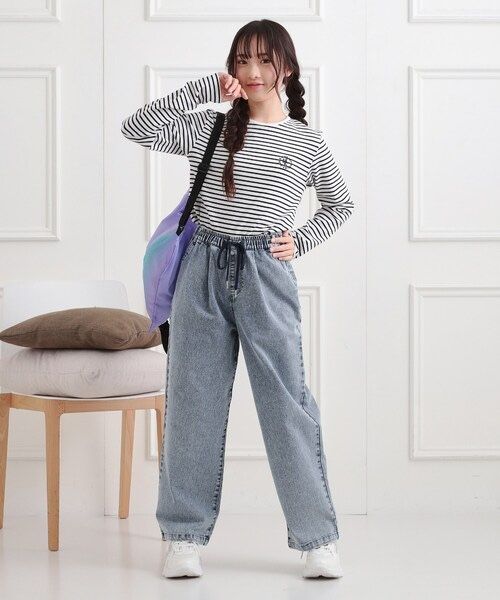 楽天市場】【アウトレット】PINK-latte イージーロングパンツ No.319