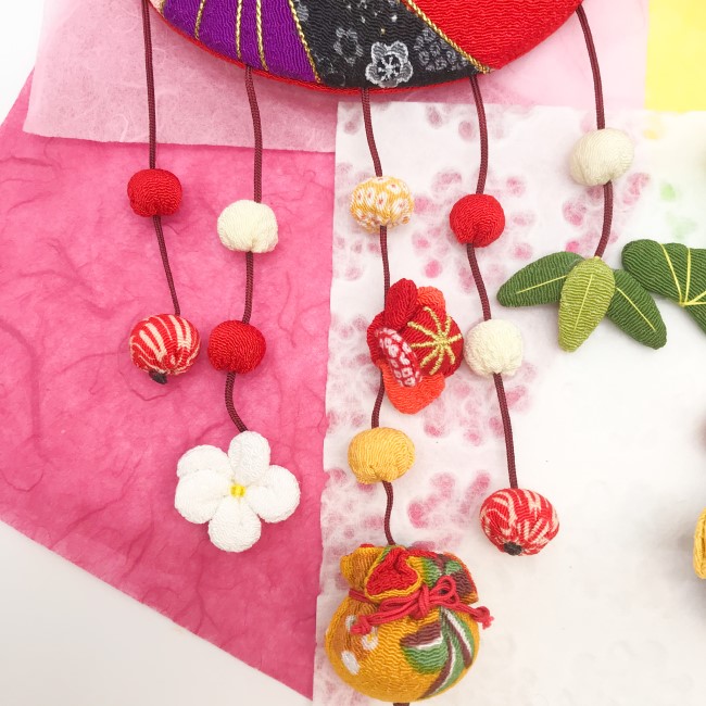 楽天市場】つるし飾り 置物 おしゃれ [毬-4 幸福 壁飾り 変わり下げ