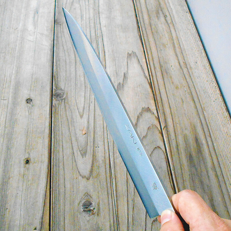 柳刃包丁 青紙一号鋼 木箱付き 刺身包丁 一尺2寸 360mm 刺身包丁 青紙