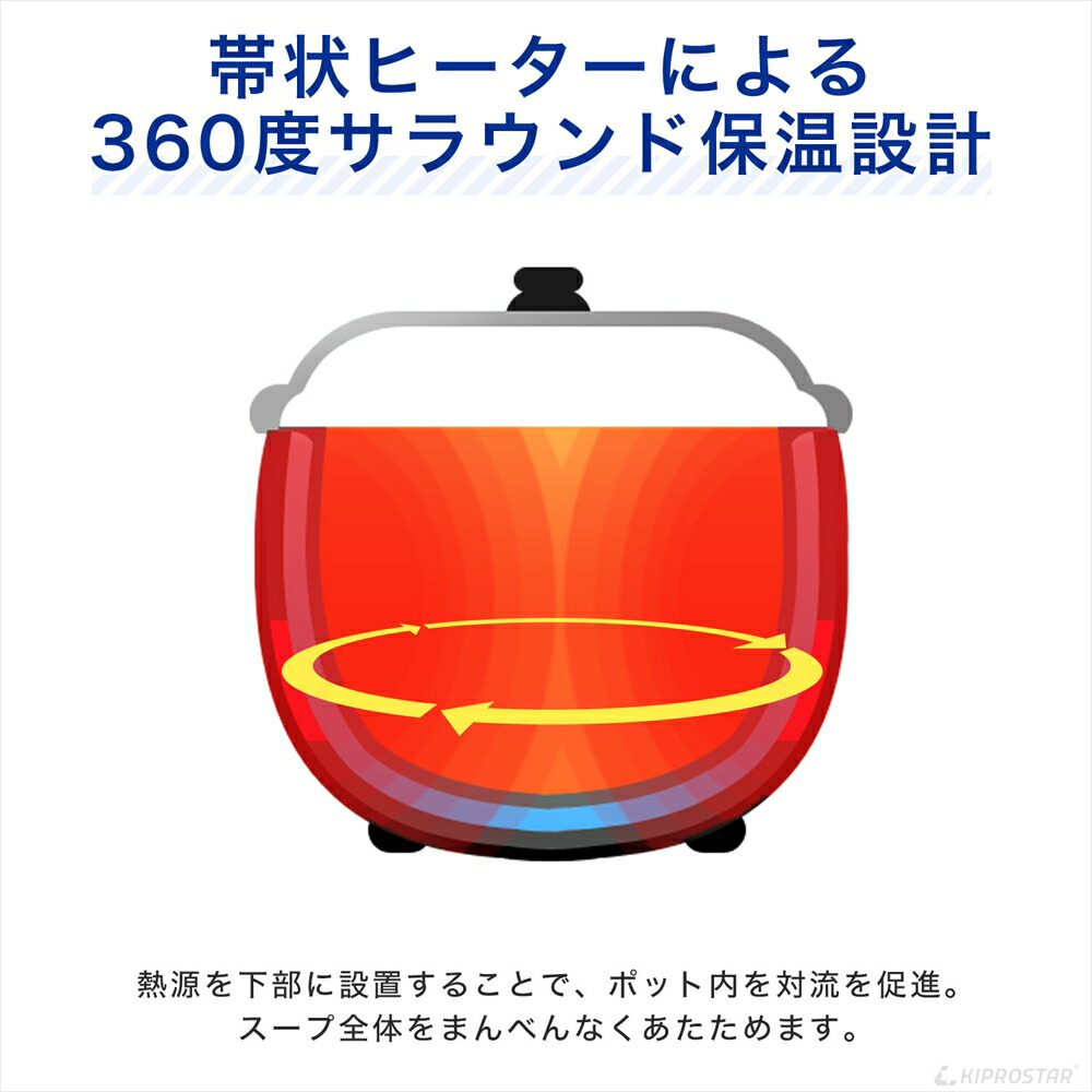 楽天市場】KIPROSTAR スープジャー 10L (満水12.8L) PRO-BSW10【スープ