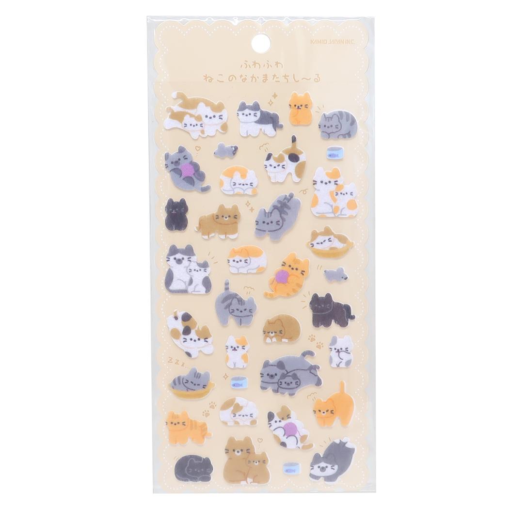 楽天市場】【ポイント10倍 & クーポン！】シールシート ふわふわねこの