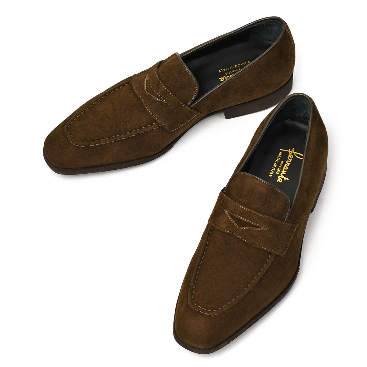 楽天市場】Ferrante【フェランテ】コインローファー ELEGANT CAMOSCIO