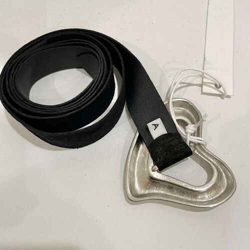 楽天市場】SEA(シー) BIG HEART SUEDE BELT(SILVER) ビッグハート