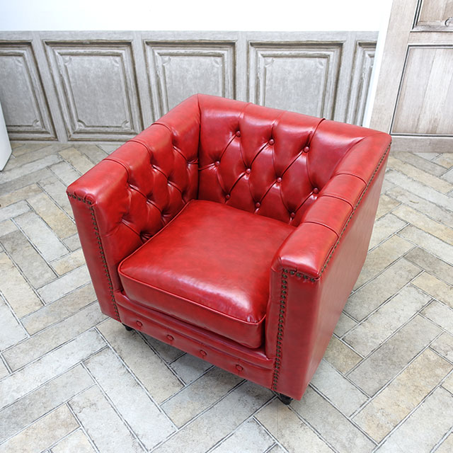 楽天市場】輸入家具 デザイナーズ 赤 レッドPUレザー そふぁ ソファー
