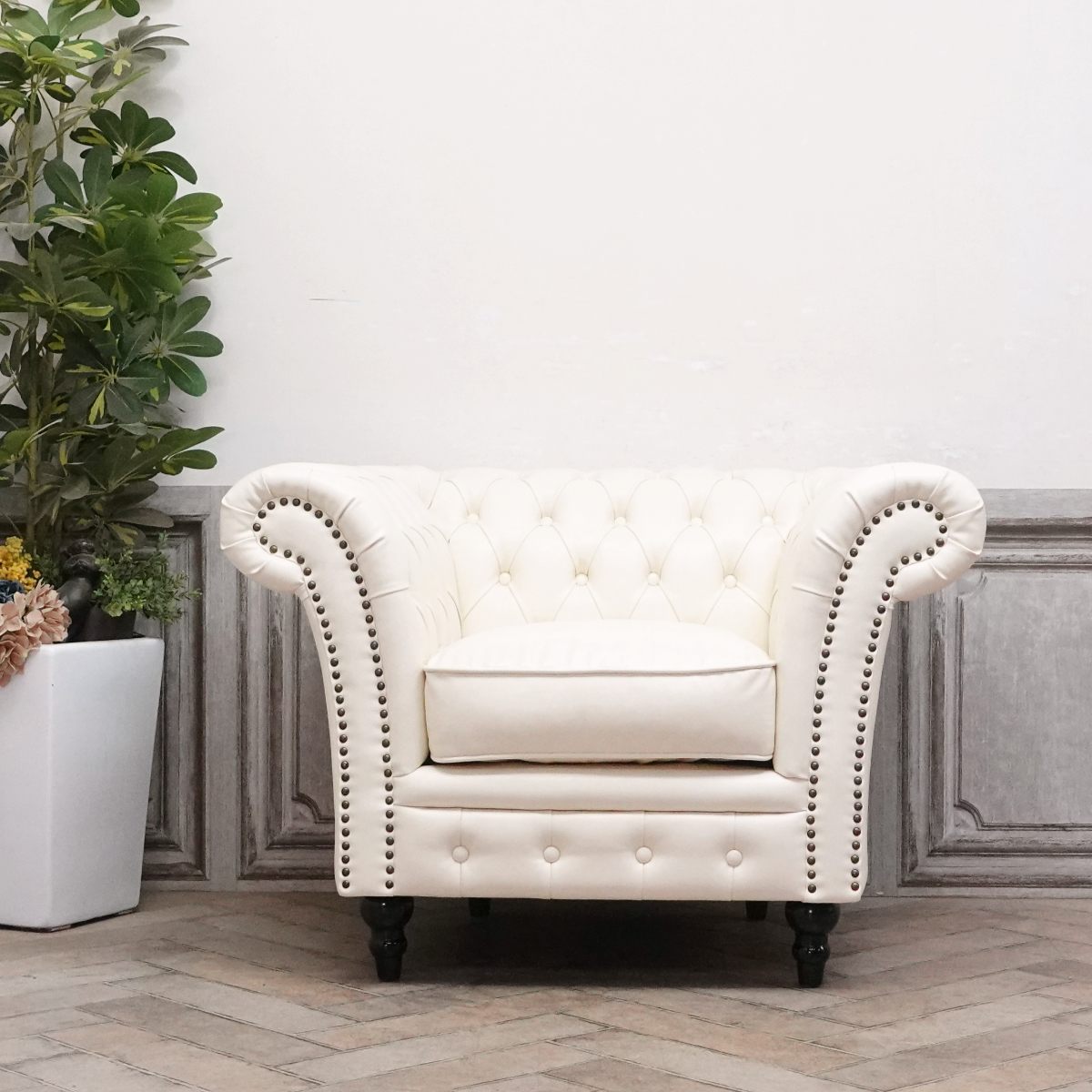 楽天市場】輸入家具 おしゃれ ソファ 1人掛け ソファー ヴィンセント