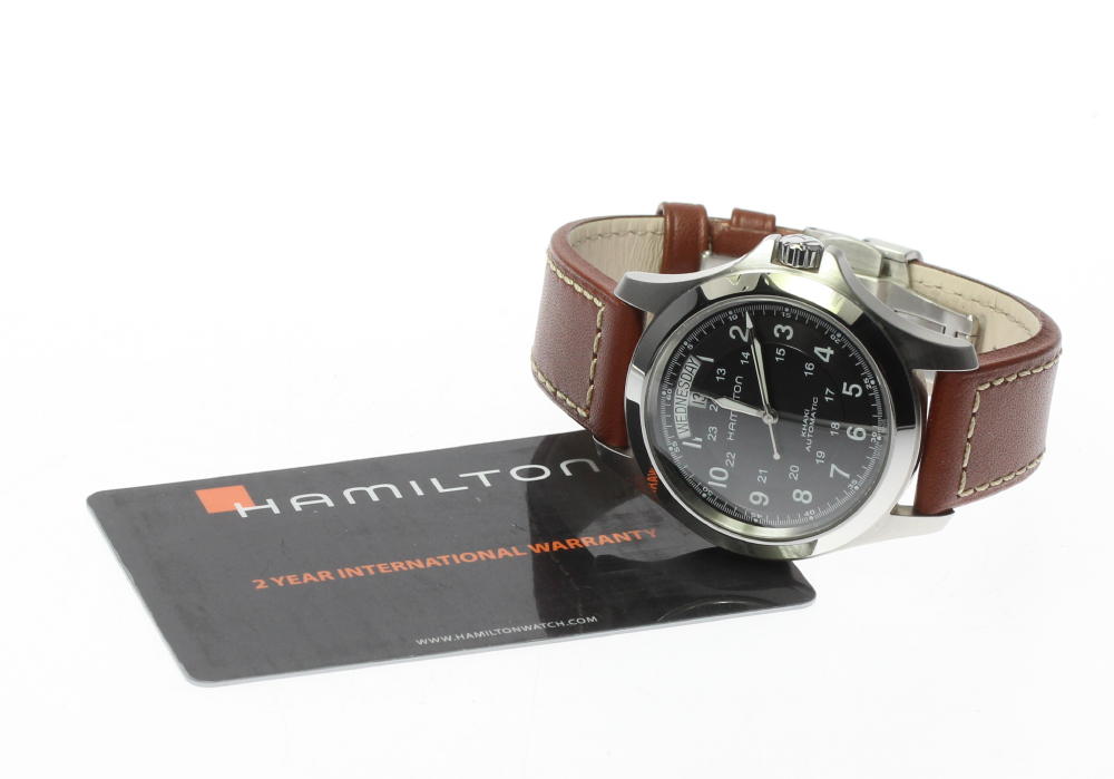 楽天市場】☆美品【HAMILTON】ハミルトン カーキ キング デイデイト