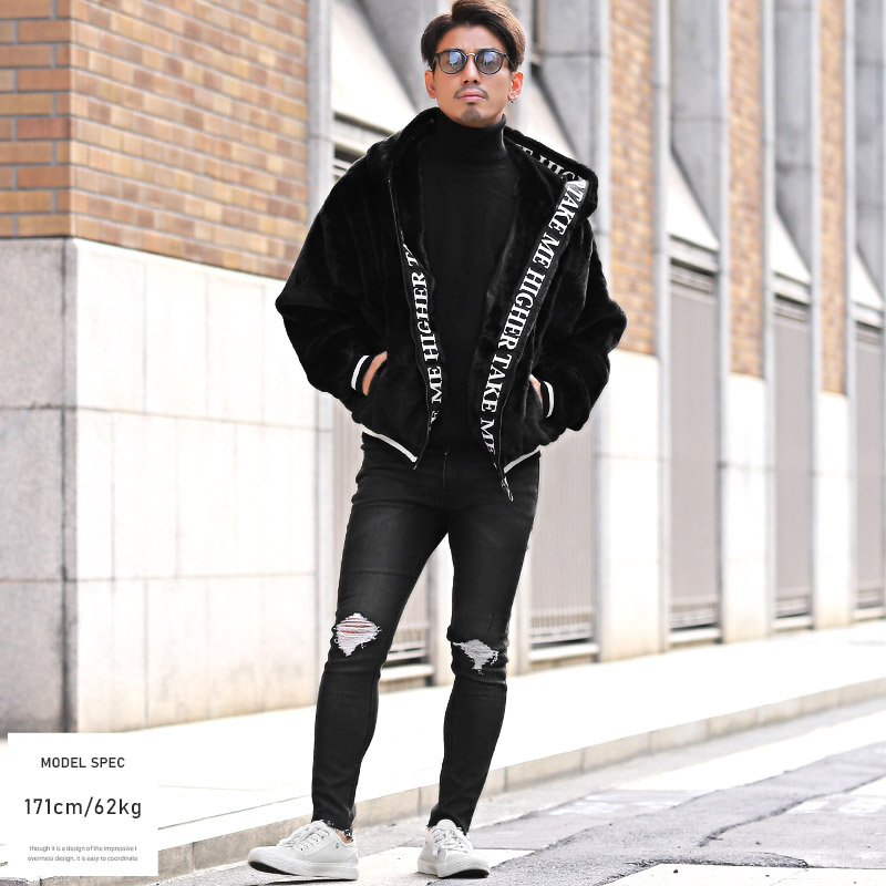 楽天市場】△送料無料△ ファージャケット メンズ ブルゾン フェイク