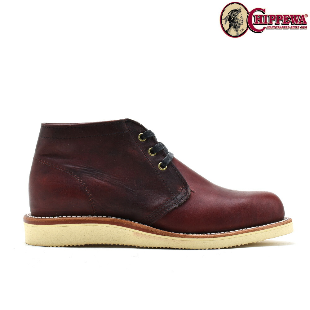 楽天市場】チペワ CHIPPEWA 4025 5INCH CHUKKA BOOT BURGUNDY CHROME