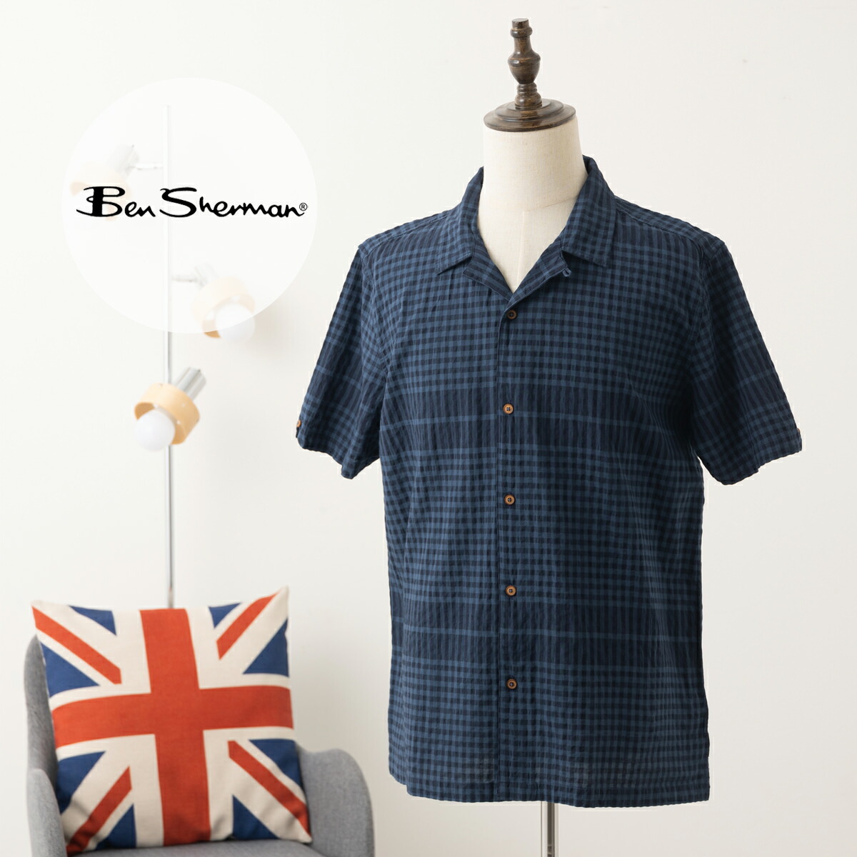 楽天市場】Ben Sherman ベンシャーマン 半袖シャツ ギンガムチェック