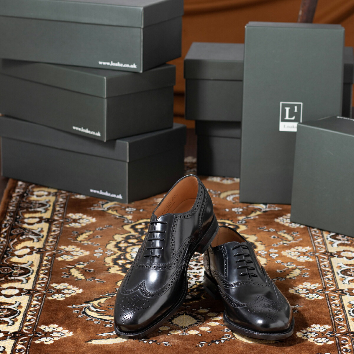 楽天市場】Loake England ローク 革靴 メンズ ブローグシューズ G 4E