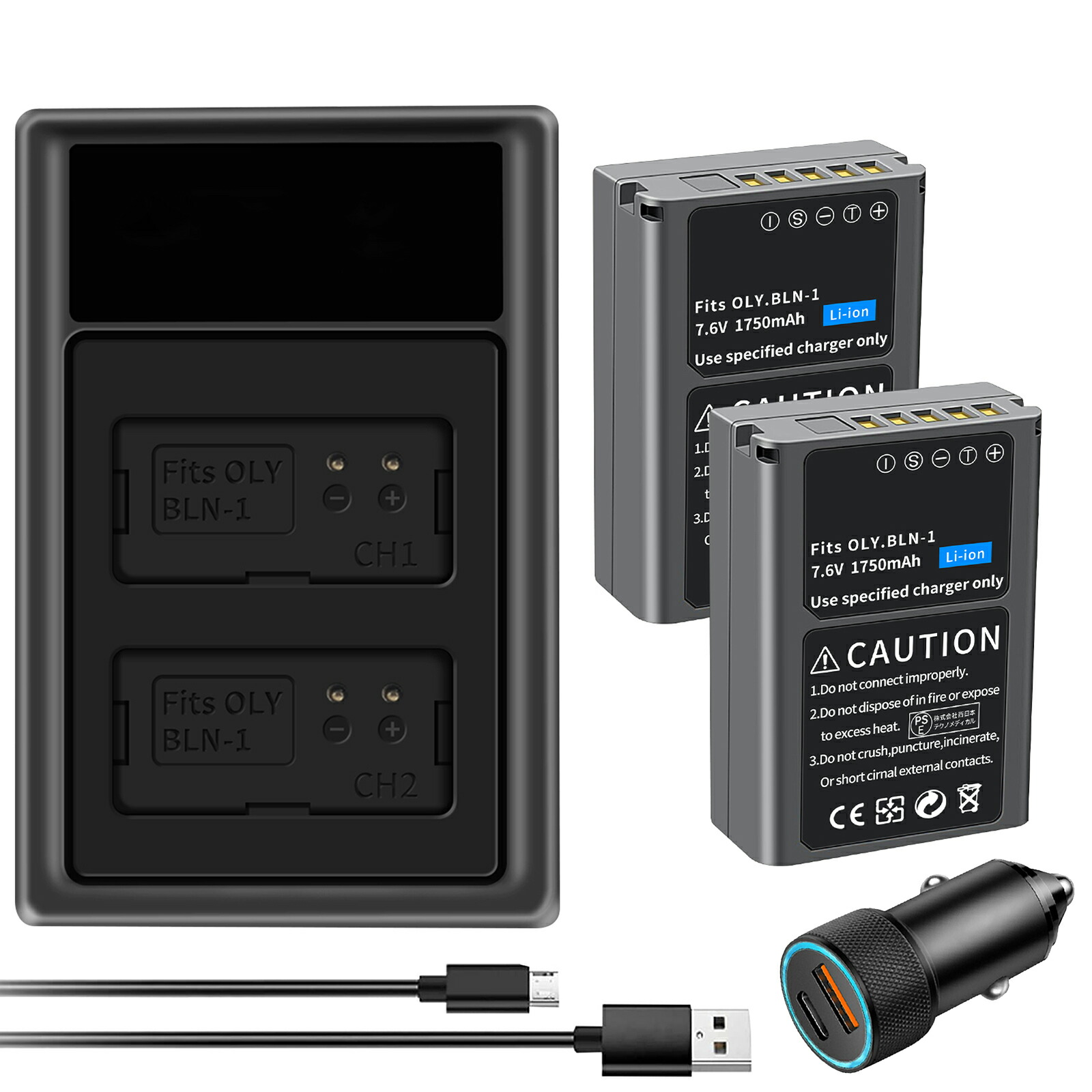 楽天市場】【純正充電器対応】オリンパス対応 BLH-1 BLH1 互換