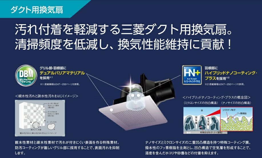 楽天市場】三菱【VD-20ZX14-C】 換気扇 ダクト用換気扇 天井埋込形